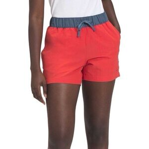 The North Face Class V Climbing Active Hiking Shorts In Hazard Red